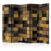 biombo - wooden cubes ii 225x172 cm