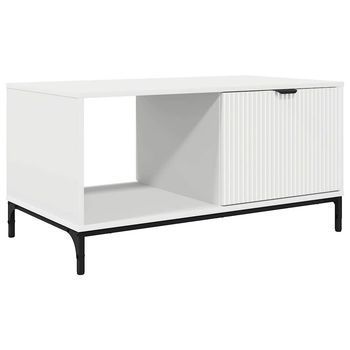 Mesa De Café | Mesa De Centro Con Cajón 90 X 49 X 46 Cm Madera De Ingeniería