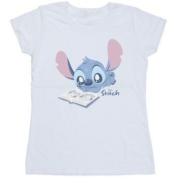 Disney Camiseta Reading Lying Down para mujer