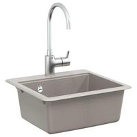 lavabo de bano moderno  lavabo gris 470 x 440 mm granito