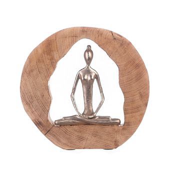 Casablanca By Gilde Figura Decorativa Escultura Salud Plata, Hecho A Mano H. 27 Cm