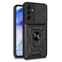 cool carcasa hard ring negro para samsung a556 galaxy a55 5g