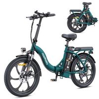 bicicleta electrica plegable hillmiles mileport1 - 350 w 36 v 13 ah - 20 - 25 kmh verde