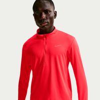 nike pacer half-zip camiseta de running hombres - rojo claro plateado
