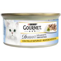gourmet diamant 24 x 85 g comida humeda para gatos - filetes de pollo al natural