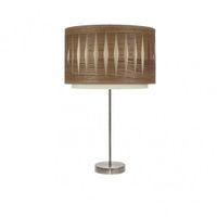 sobremesa alto alexandra 1xe27 cueromadera oscura 61x30x30 cm