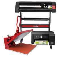kit plotter de corte de vinilo signcut pro prensa termica de 50cm e impresora