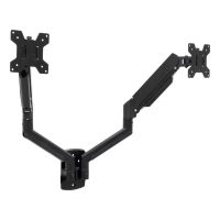 soporte para monitor tooq lp1434tnr-b doble brazo gas vesa inclinable negro