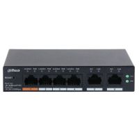 dahua technology dh-cs4006-4et-60 switch gestionado l2 gigabit 6 puertos poe