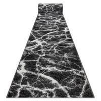 alfombra de pasillo bcf morad marmol antracita  negro 60 cm 60x560 cm