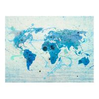 papel pintado 3d - cruising and sailing - the world map 200x154 cm