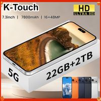nuevo telefono inteligente k-touch ai ifone 17 pro maxi android 5g pantalla hd de 73 pulgadas 22g2tb telefonos moviles inteligentes doble sim 1648mp 7800mah desbloqueado version global