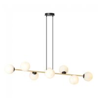 lampara de techo cuaron opal 8 luces