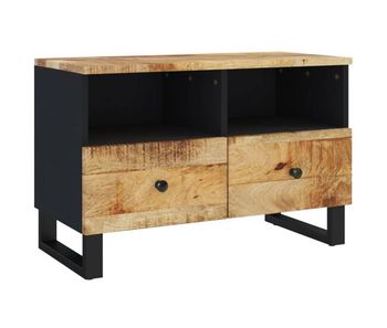 Mueble de tv madera maciza de mango 70x33x46 cm