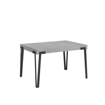 Mesa Extensible 90x140/244 Cm Rio Cemento Estructura Antracita