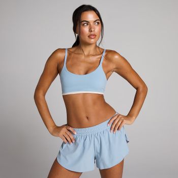 Sujetador deportivo Tempo Contrast para mujer de MP - Azul denim - S