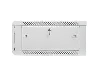 rack mural lanberg wf01-6604-10s 4u 19 60kg ip20 acero ral7035 cierre llave gris