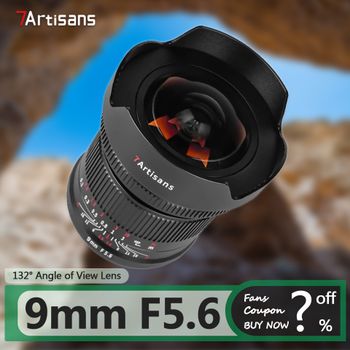 7artisanos 9mm F5.6 ASPH. Marco completo con filtro ND trasero para fotografía de humanidades con Sony E A7RIII Nikon Z Canon RF L Mount
