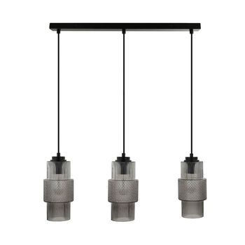 Lámpara Colgante De Cristal Yuki - Gris Humo