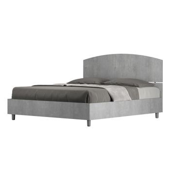 Cama Con Almacenaje 160x190 Cemento Dora
