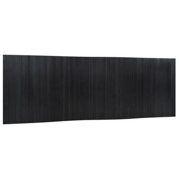Biombo Divisor De Bambú Negro Ancho 600 Cm Alto 165 Cm Vidaxl