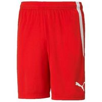 puma short shorts teamliga performance rouge para mujer