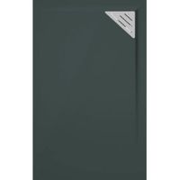plato de ducha resina trinity antracita  80x80 cm rejilla derecha