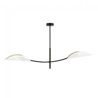 lampara de techo flik blanco 2 luces