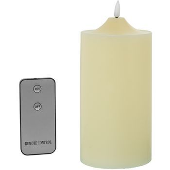 Set 4 Velas Led Marfil