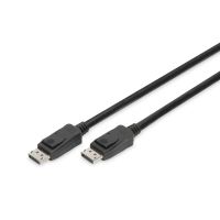 digitus cable de conexion displayport 2m con enclavamiento 8k ultrahd