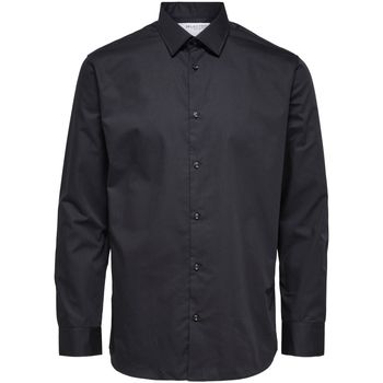 Selected Camisa Ethan Classic Overhemd Zwart para mujer