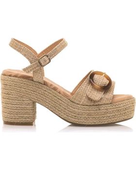 de MTNG SANDALIAS DE TACON DE MUJER 59607 SANDALIAS BEIGE