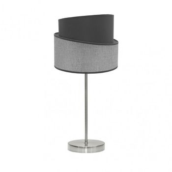 AKUNADECOR Sobremesa Modelo Hara Pequeña 1xe14 Niquel/gris