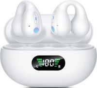 auriculares inalambricos bluetooth diseno de tipo open-ear con clip para la oreja ultraligeros 45 g bluetooth 53 audio direccional bateria con una duracion de 12 horas compatibles con ios