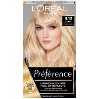 loreal paris preference infinia hair dye various shades - 913 bergen light beige blonde