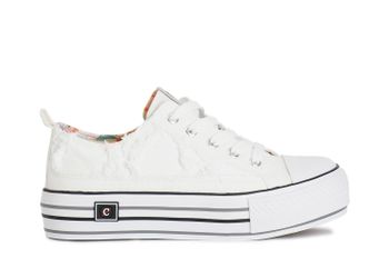 zapatillas denim deshilachadas white
