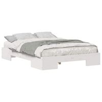 cama matrimonial  cama para adulto  estructura de cama blanco 120 x 190 cm