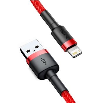 Cable Baseus 2.4A USB-A a iP Carga rápida Transmisión de datos Núcleo trenzado de nailon Longitud de 0.5M / 1M / 2M / 3M