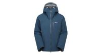 chaqueta impermeable de montana cortafuegos rab azul