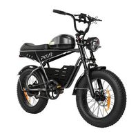 bicicleta electrica pixar superv 48 v 250 w 156 ah estilo moto color gris