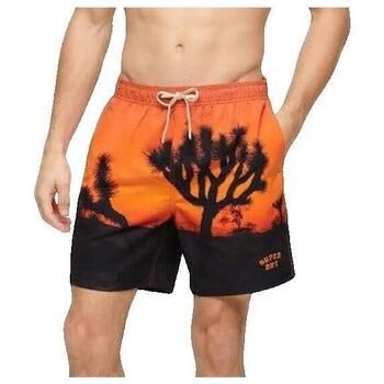 Superdry Bañador Short de bain Photographic orange para hombre
