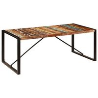 mesa de comedor de madera maciza reciclada 200x100x75 cm vidaxl