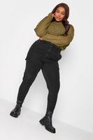 yours vaqueros negros cargo mom mujer curvy y tallas grandes yours