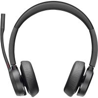 poly voyager 4320 m auriculares inalambricos con dongle usb negros