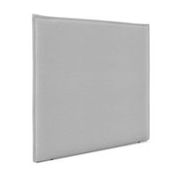 cabecero de lino natural liso con ribete hasta el suelo 145x120cm camas 135140 - gris claro
