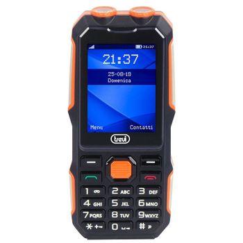 Trevi Forte 70 Teléfono Ruggerizado Negro/Naranja Libre