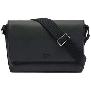 Lacoste Bandolera Bandolera con solapa Men S Classic Negra para hombre