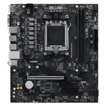 MSI - Placa base A620AM-B EVO con zócalo AM5 y DDR5 hasta 128 GB para AMD Ryzen 7000/8000/9000, ATX, M.2, RAID 0/1/10, 5GbE