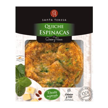 Quiche de Espinacas Santa Teresa 200g