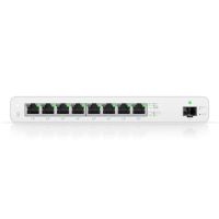 switch ubiquiti uisp-s-eu 8 puertos gigabit poe 27v 1x sfp sin ventilador blanco
